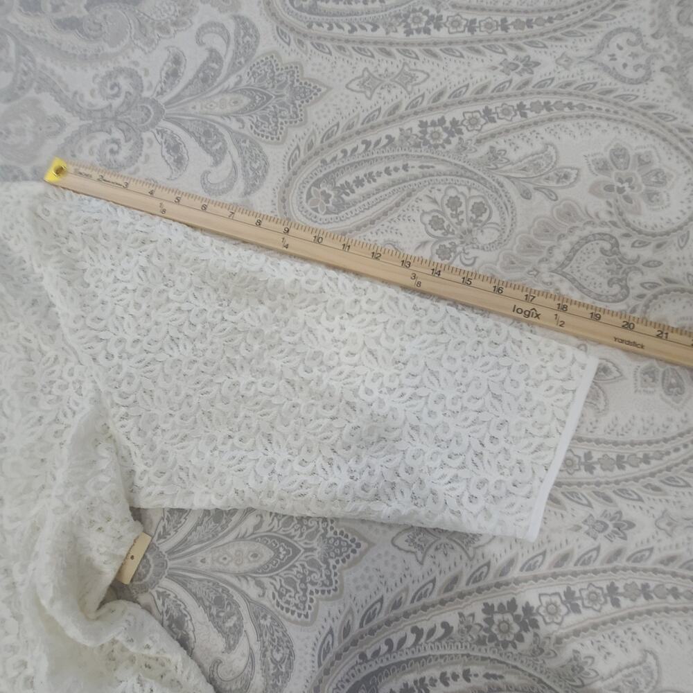 Coldwater Creek sheer summer lace tunic Ivory Size 2X Euro summer Coastal vibes - Picture 9 of 9